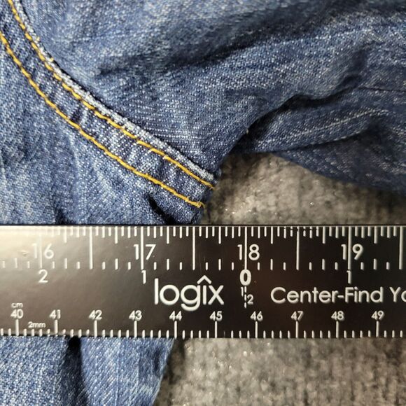 LEVI STRAUSS Sherpa Lined Denim Jean Jacket Trucker Snap Front SIZE XS - Picture 11 of 16